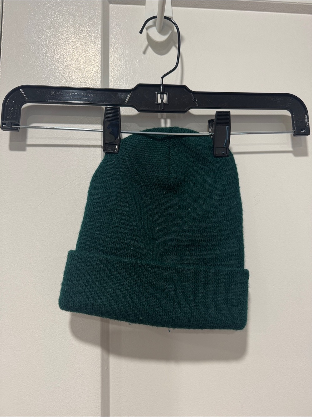 Dark Green Ribbed Knit Beanie
